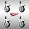 Service Caster 5 Inch 316SS Black Poly Swivel 1-1/2 Inch Expanding Stem Caster Set Lock Brake SCC-SS316TTLEX20S514-PPUB-BLK-112-4 - alternate 4